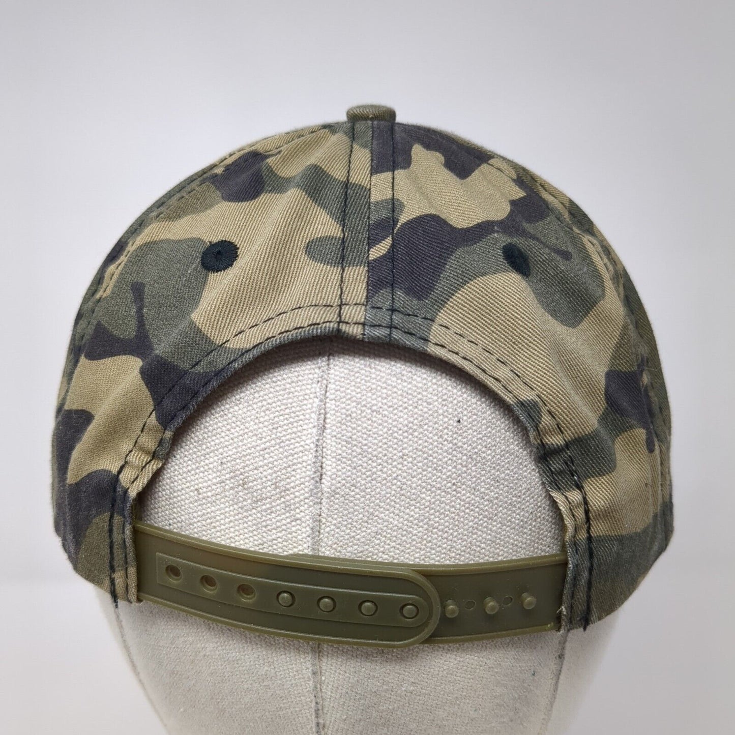 Mtn Land Snapback Hat Camo One Size Adjustable Embroidered Paramount