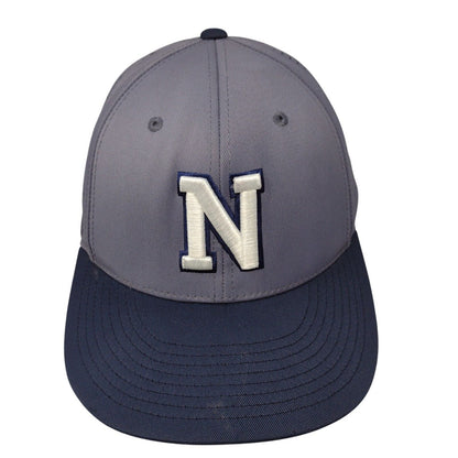 Letter N #10 Fitted Hat Multi S-M Embroidered Colorblock Pacific Headwear