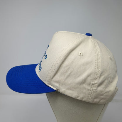 5 Panel White Blue Hat One Size Montucky Cold Snacks Yeehaw Inn Beer Snapback