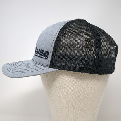 Richardson Trucker Hat Gray Black One Size Laird Manufacturing American Flag