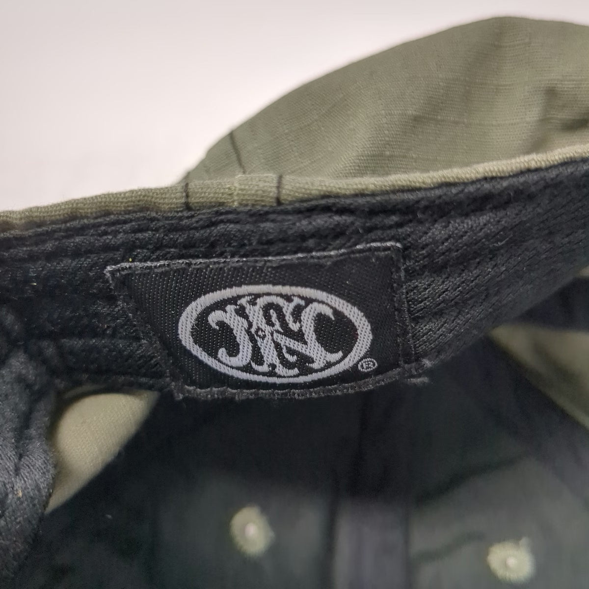 FN Herstal Baseball Cap Green One Size Strapback Embroidered Tactical Logo Hat