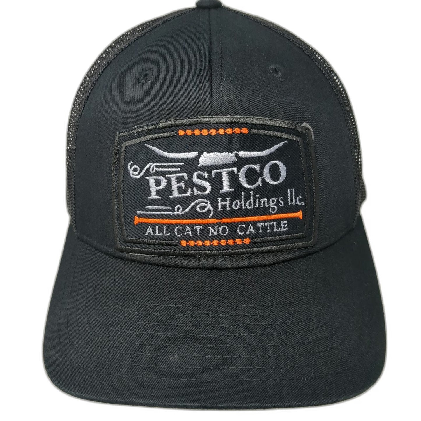 Richardson Trucker Hat Black One Size Pestco Holdings All Cat No Cattle Mesh