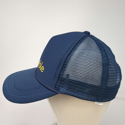 Bumble App Logo Blue Trucker Hat One Size Mesh Back Snapback Foam Front Rope