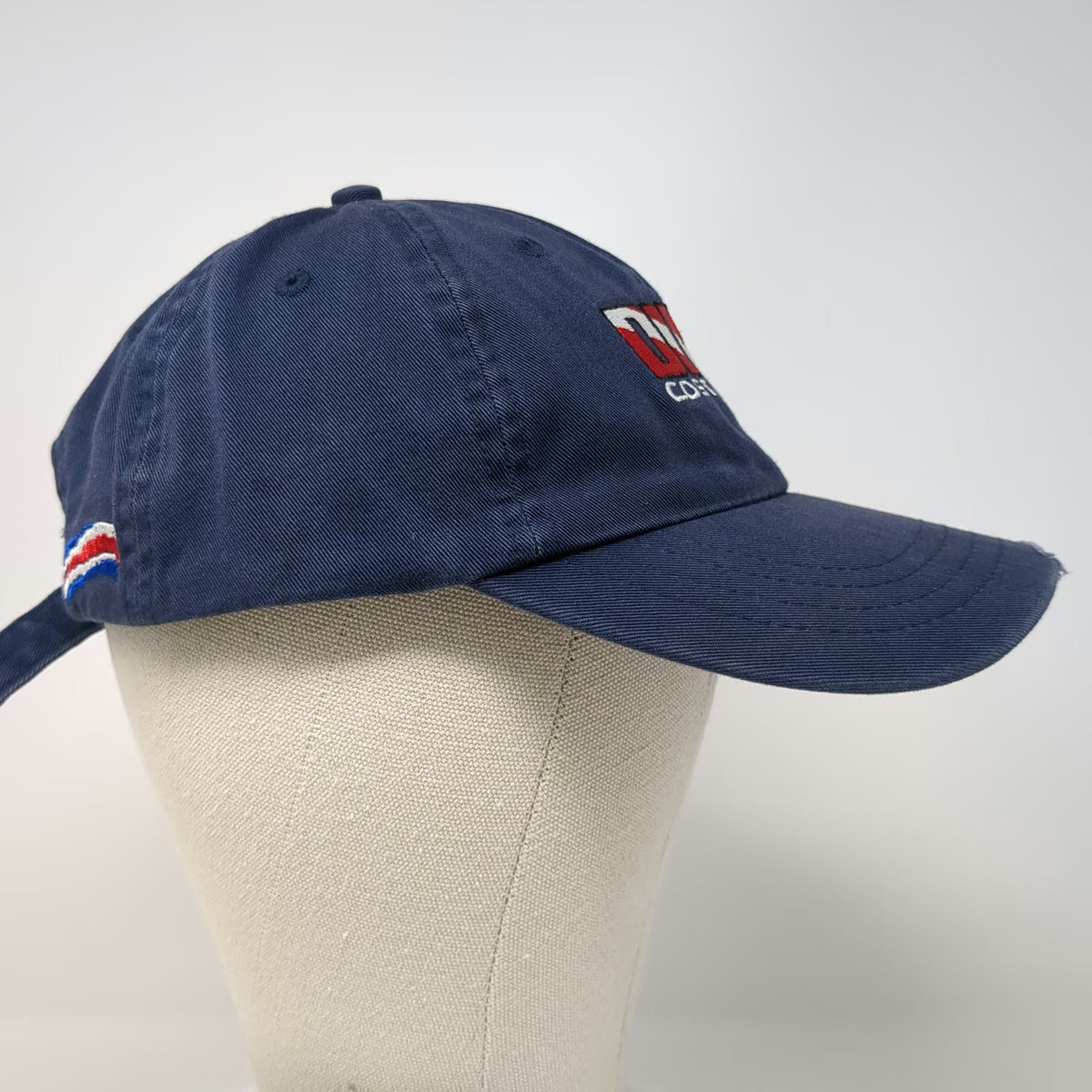 Baseball Cap Blue One Size Distressed Costa Rica Pura Vida Scuba Dive Flag Hat