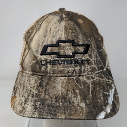 Chevrolet Snapback Trucker Hat Camouflage OFSM Embroidered Mesh Back Infinity