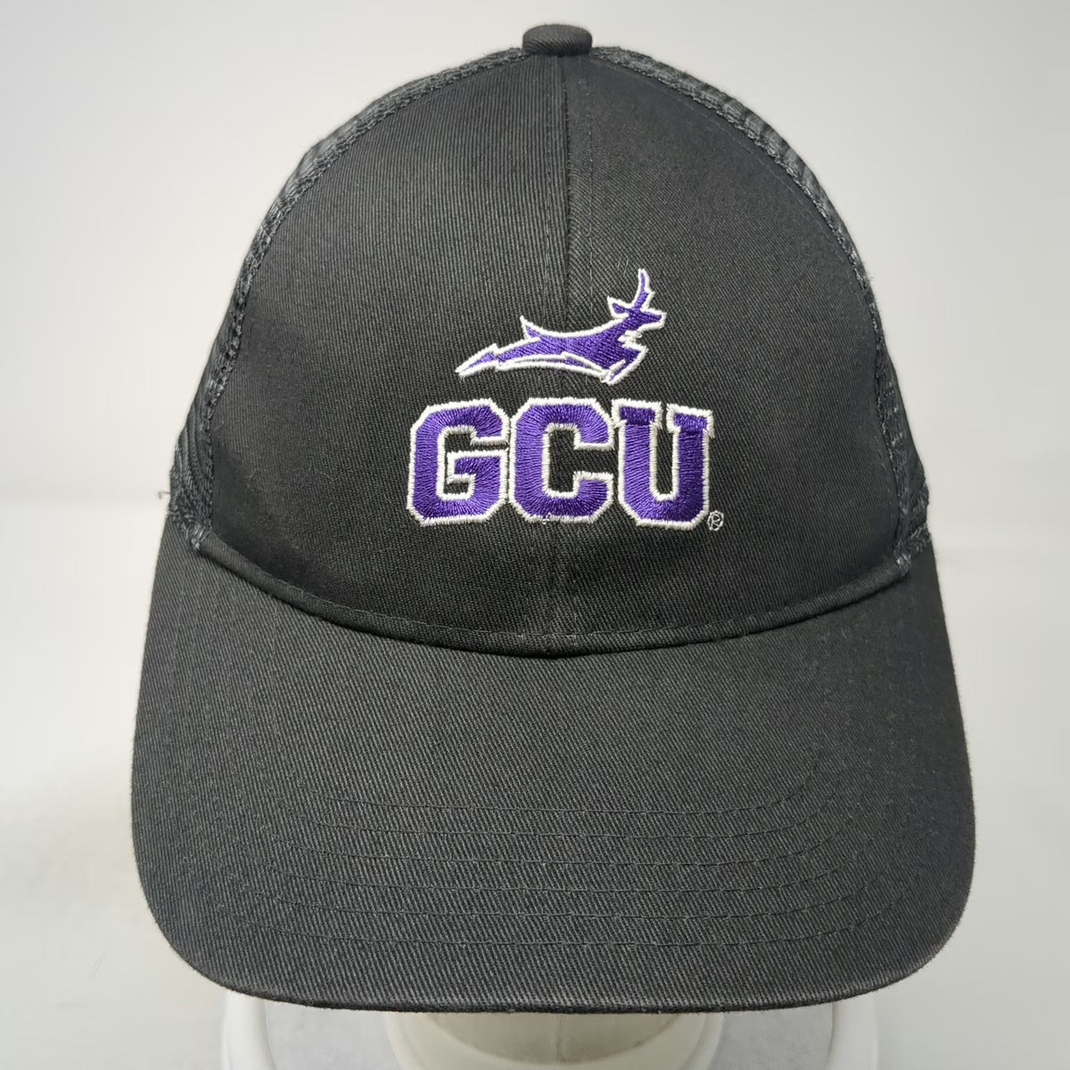 GCU Antelopes NCAA Port Authority Baseball Cap Gray OSFM Mesh Back Strapback Hat