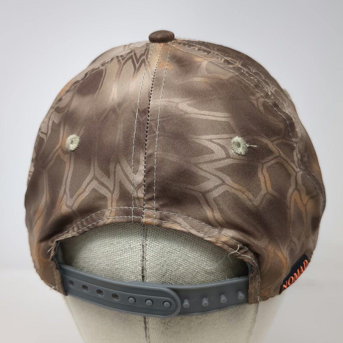 Nomad Snapback Brown Orange One Size Kryptek Camo Banshee Hunting Logo Hat