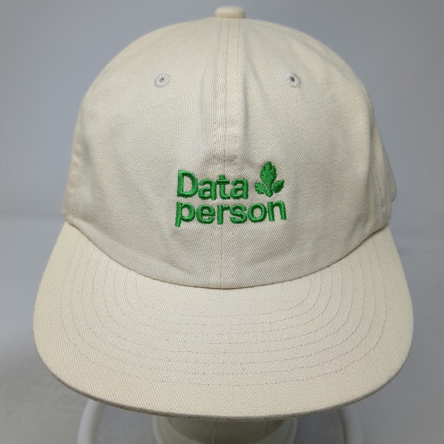 Weld Mfg Baseball Cap Beige Green One Size Data Person Parsely Cotton Hat