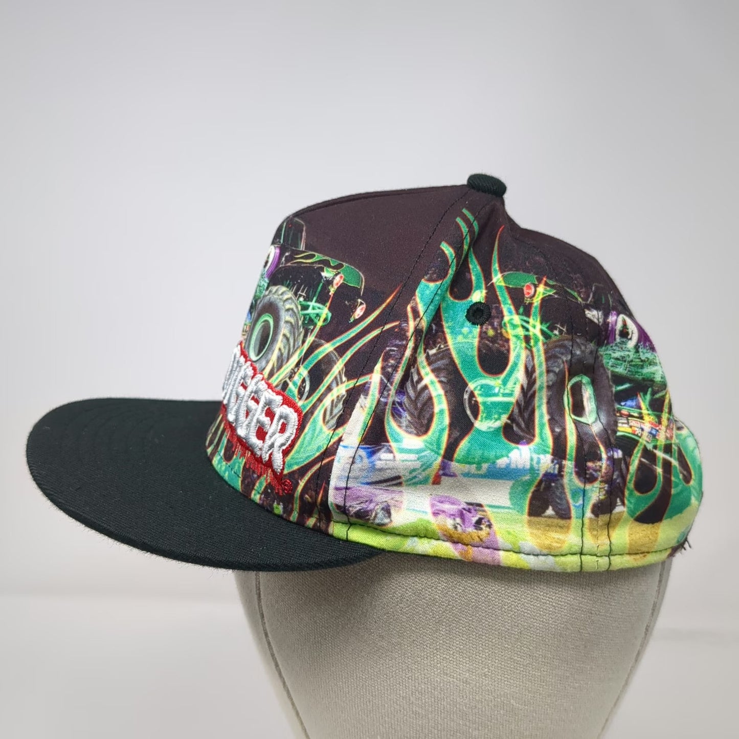 Monster Jam Boys 5 Panel Black One Size Grave Digger Monster Truck Snapback Hat