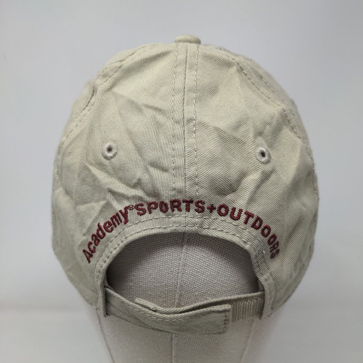 Academy Sports&Outdoors Strapback Hat Tan One Size Adjustable Embroidered Cotton