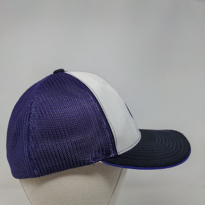 IB Fitted Mesh Back Trucker Hat Multi S/M Embroidered Pacific Headwear