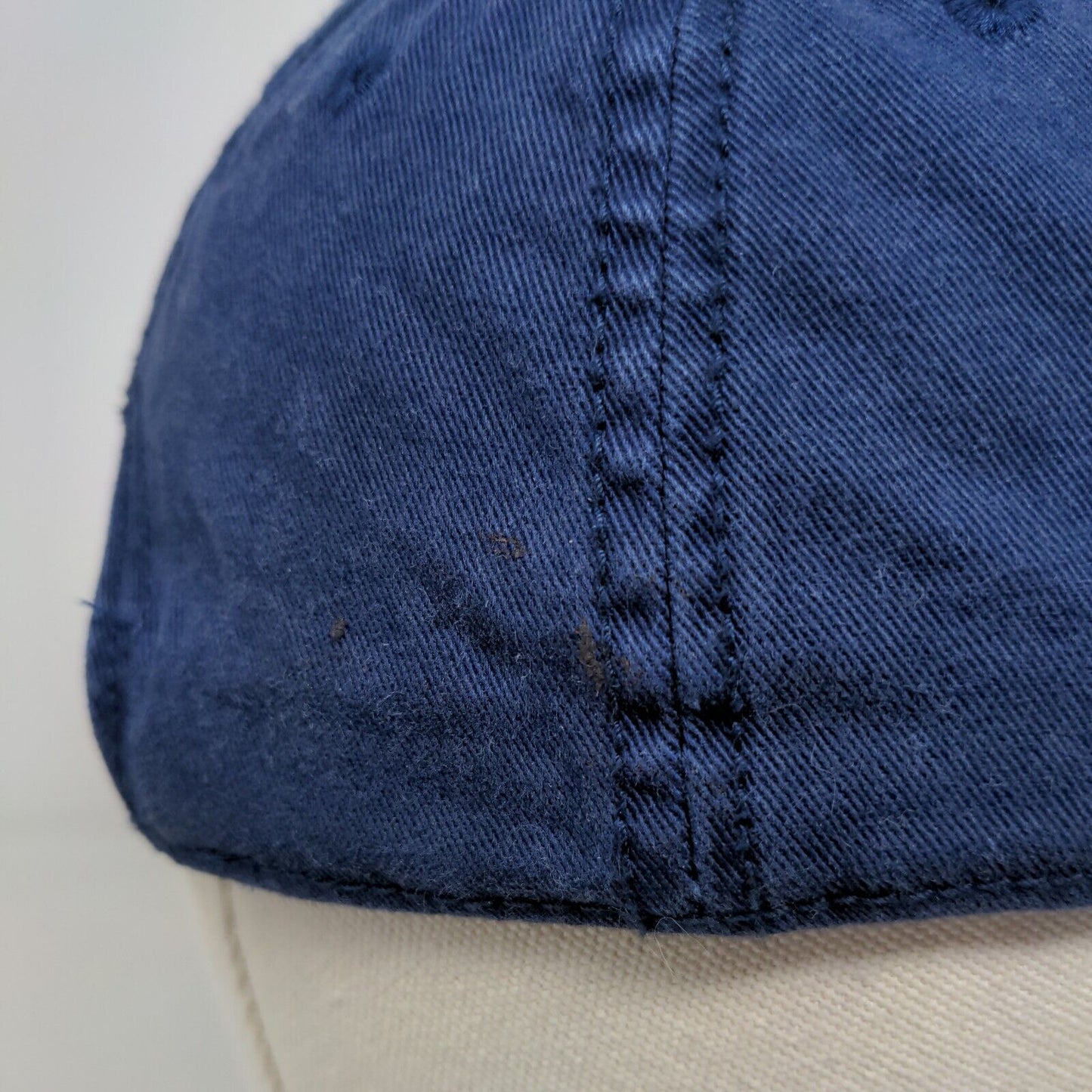 Place 1984 Boy's Stretchy Hat Blue Size L 2-4 Years Patch Crab Logo Cotton