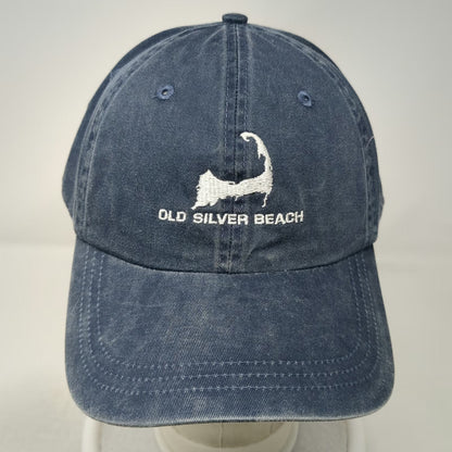 Ahead Baseball Cap Blue One Size Old Silver Beach Cape Cod Strapback Hat Cotton