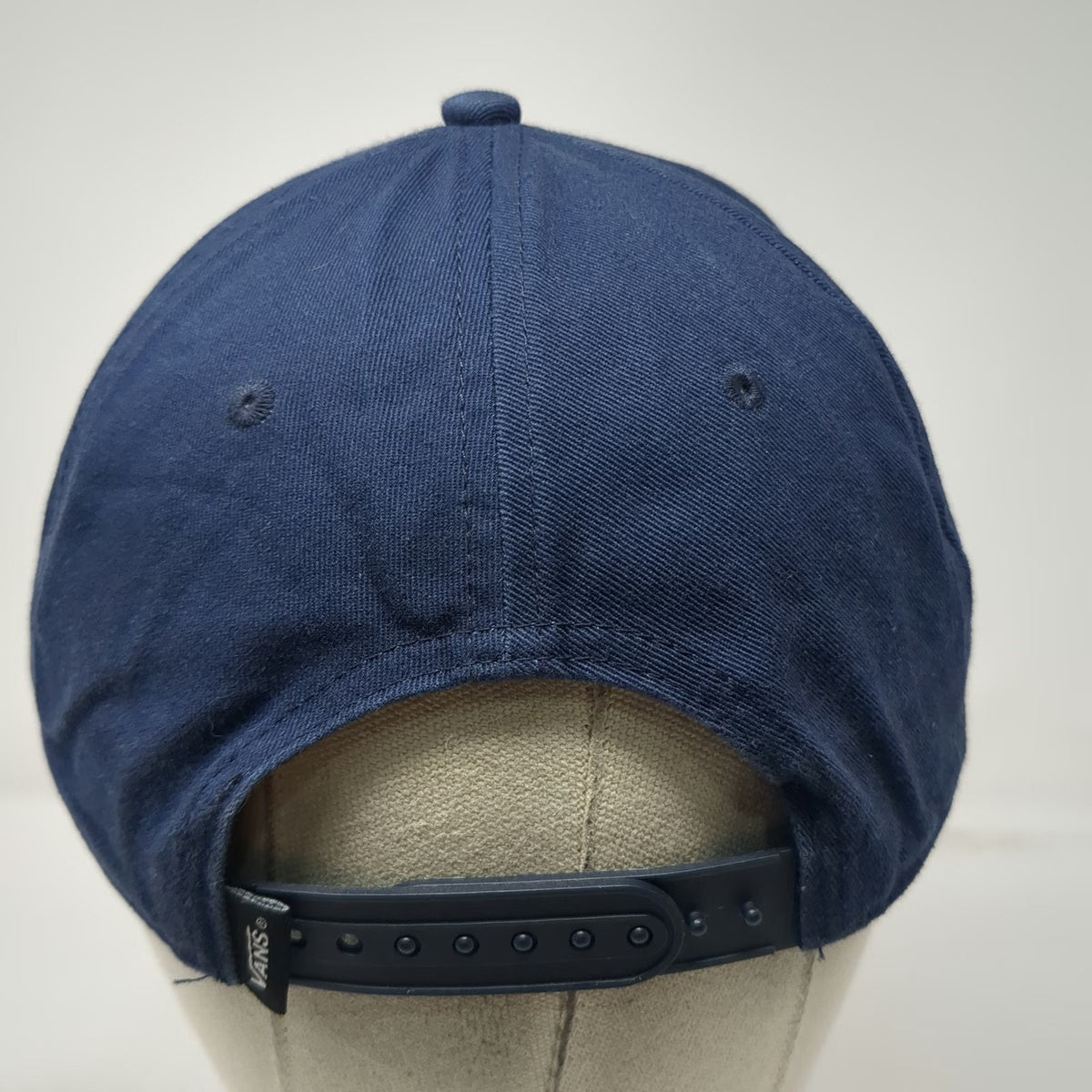Vans 5 Panel Blue OSFM Snapback Hat Off The Wall Patch Embroidered Skate Logo
