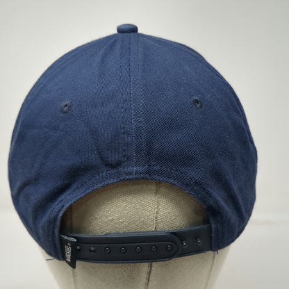 Vans 5 Panel Blue OSFM Snapback Hat Off The Wall Patch Embroidered Skate Logo