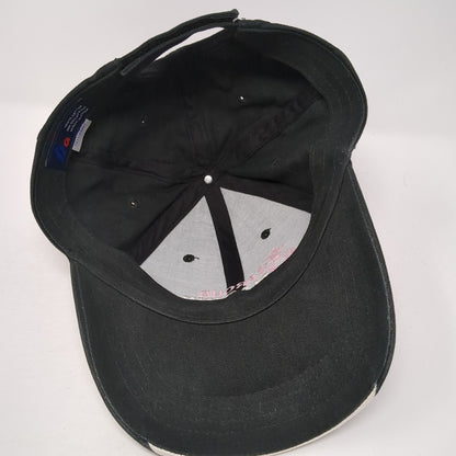 Proud Marine Mom Strapback Hat Black One Size Adjustable Embroidered