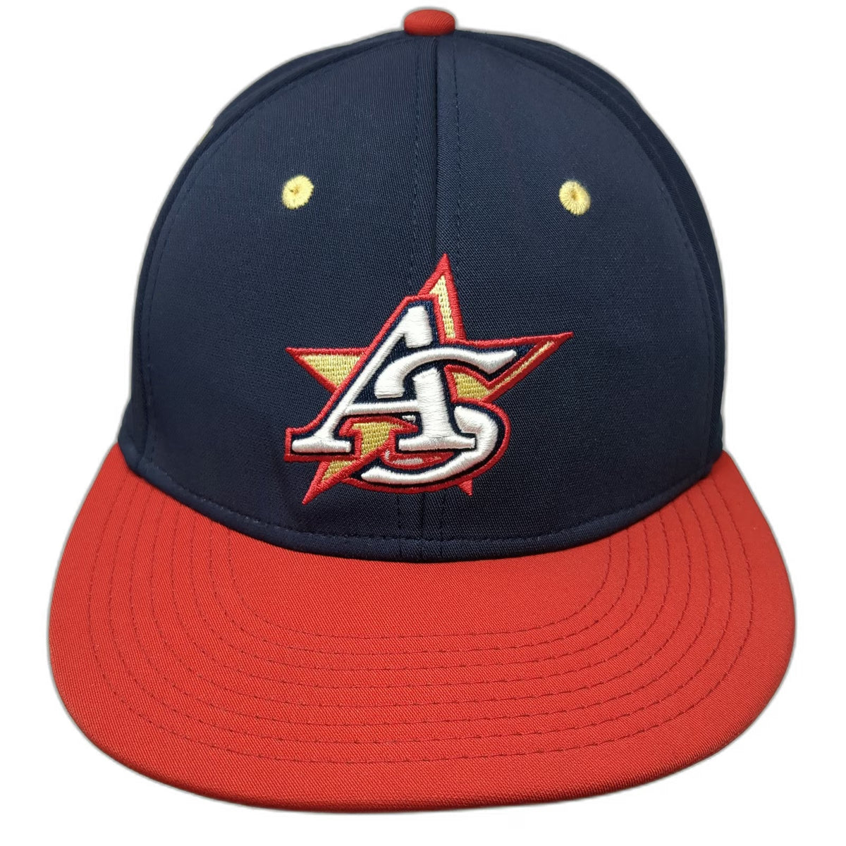 Under Armour Baseball Cap Blue Red M Hat AS Star Logo Fitted Stretch Athletic