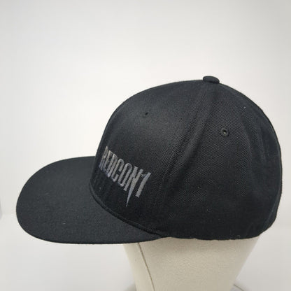REDCON1 Fitted Hat Black One Size Stretch Flexfit Embroidered Yupoong