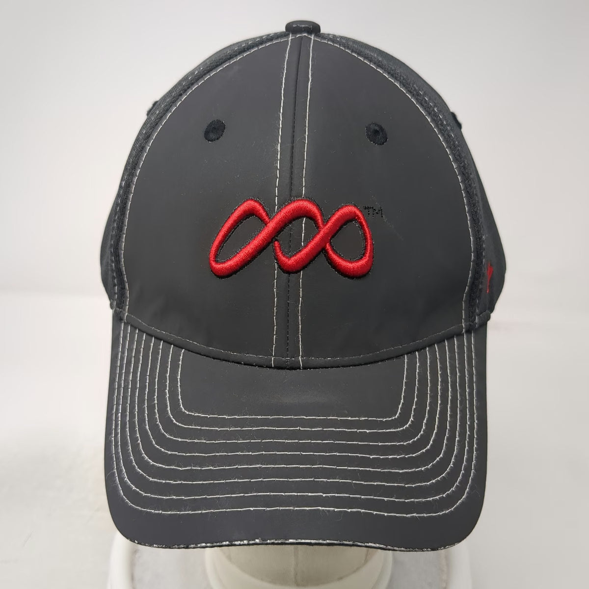 Zephyr Baseball Cap Gray One Size Park City Red Embroidery Performance Mesh Hat