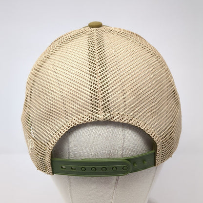 The Land Group Snapback Trucker Hat Brown One Size Mesh Back 6 Panel