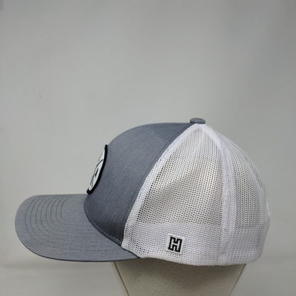 Florida Snapback Mesh Back Trucker Hat Gray One Size Colorblock Haka