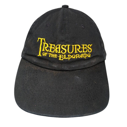 Treasures of The El Dorado Strapback Hat Black OSFA Adjustable Embroidered