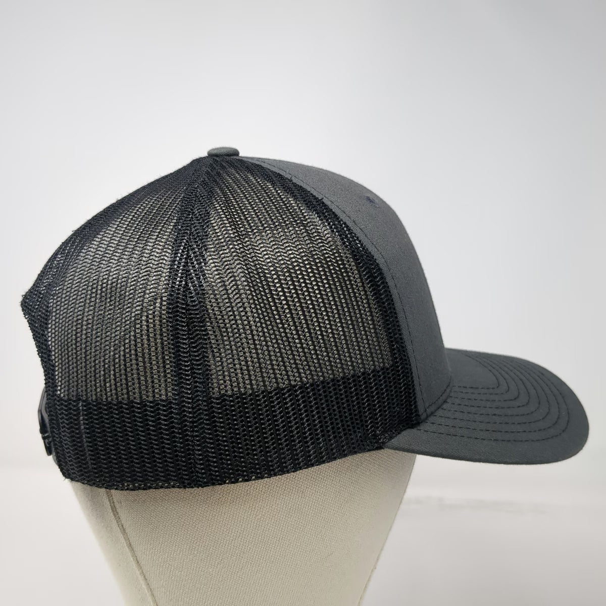 Richardson 112 Trucker Hat Gray One Size Mesh Back Snapback CNC Logo Adjustable