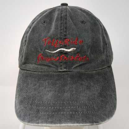 Zkapz Baseball Cap Gray One Size Telluride Snowsnakes Slideback Cotton Hat