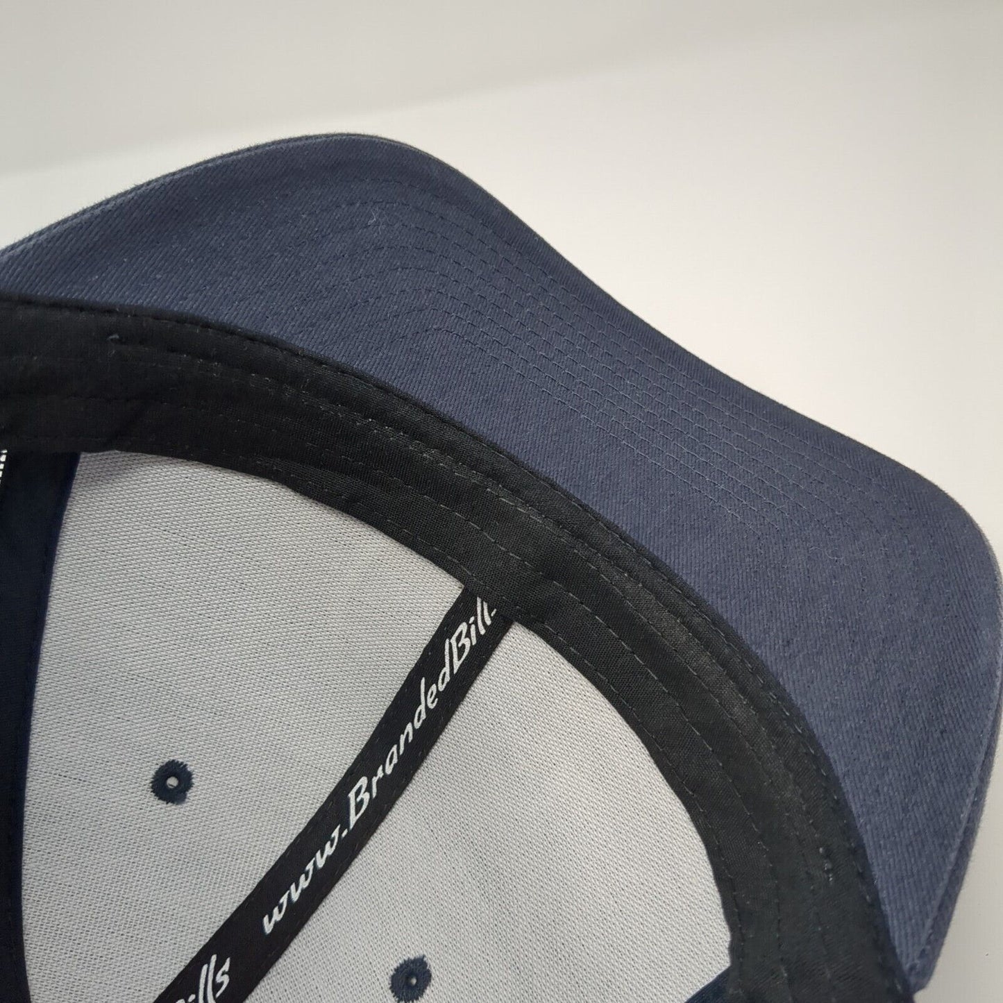 Branded Bills Snapback Trucker Hat Blue One Size Adjustable Mesh Back Yupoong