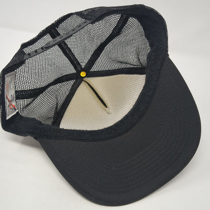 Vans Off The Wall Snapback Mesh Back Trucker Hat Black One Size Otto