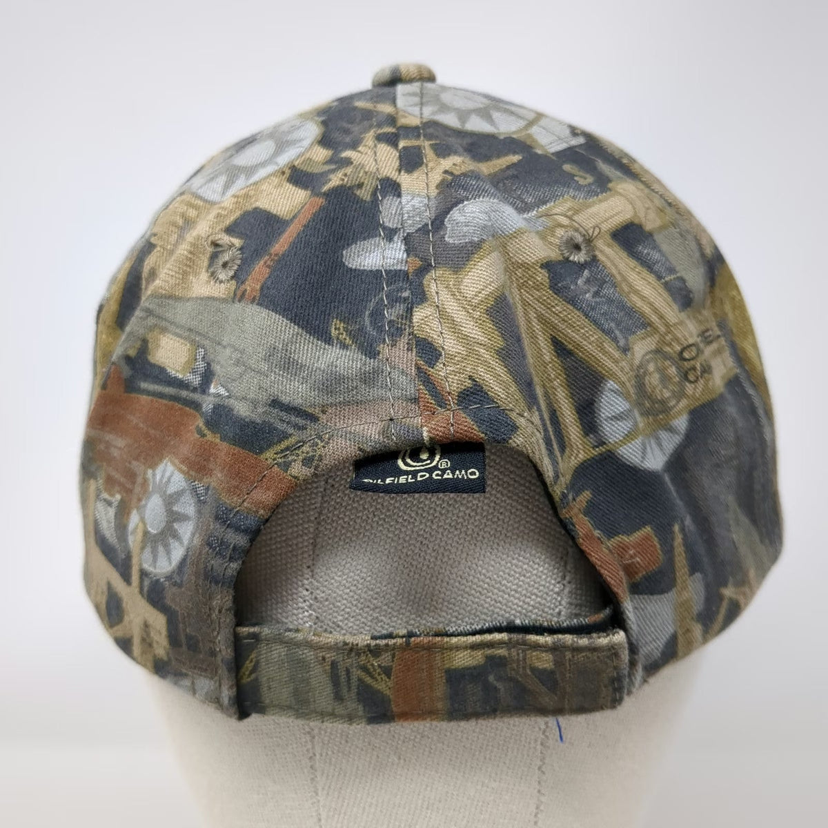 Oilfield Camo Baker Hughes Baseball Cap Gray One Size Strapback Hat Industrial