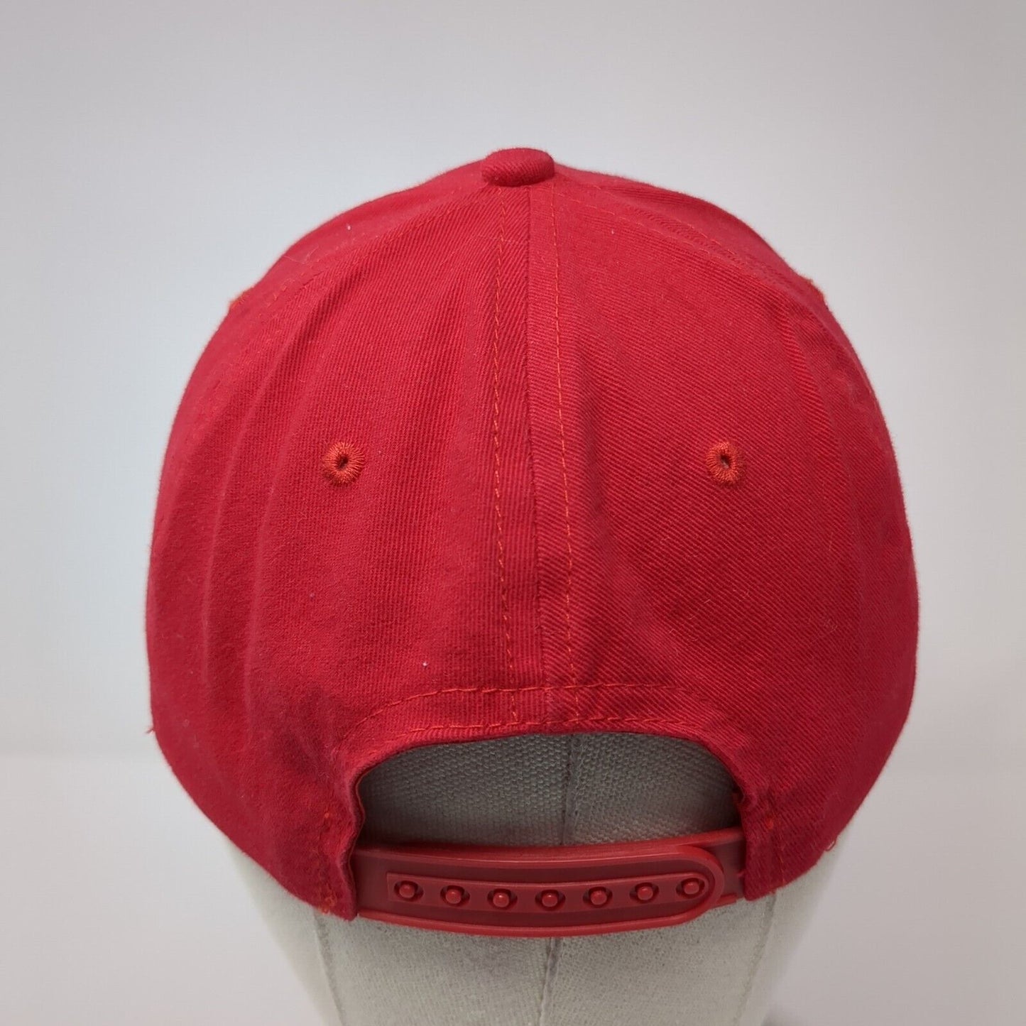 Budweiser Snapback Hat Red One Size Embroidered Adjustable 6 Panel