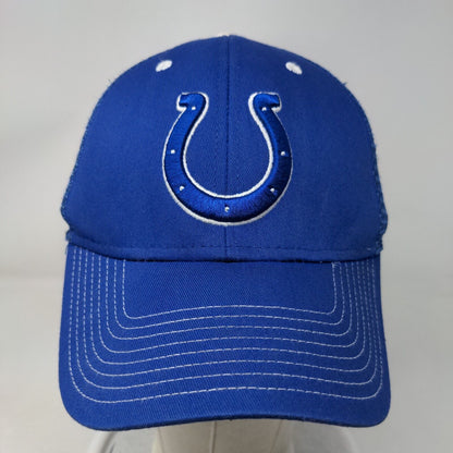 NFL Team Apparel Indianapolis Colts Fitted Mesh Back Hat Blue OS Embroidered