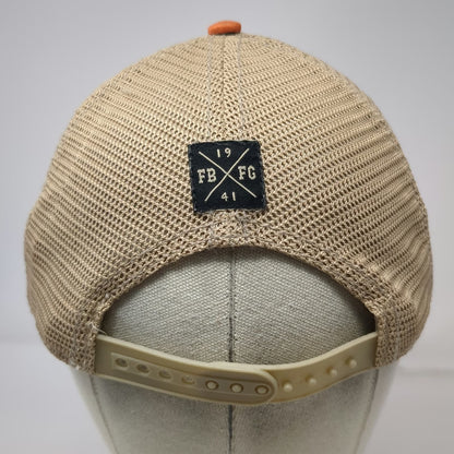 Knee Deep Trucker Hat Orange One Size Snapback Frayed Wild & Free Patch Graphic