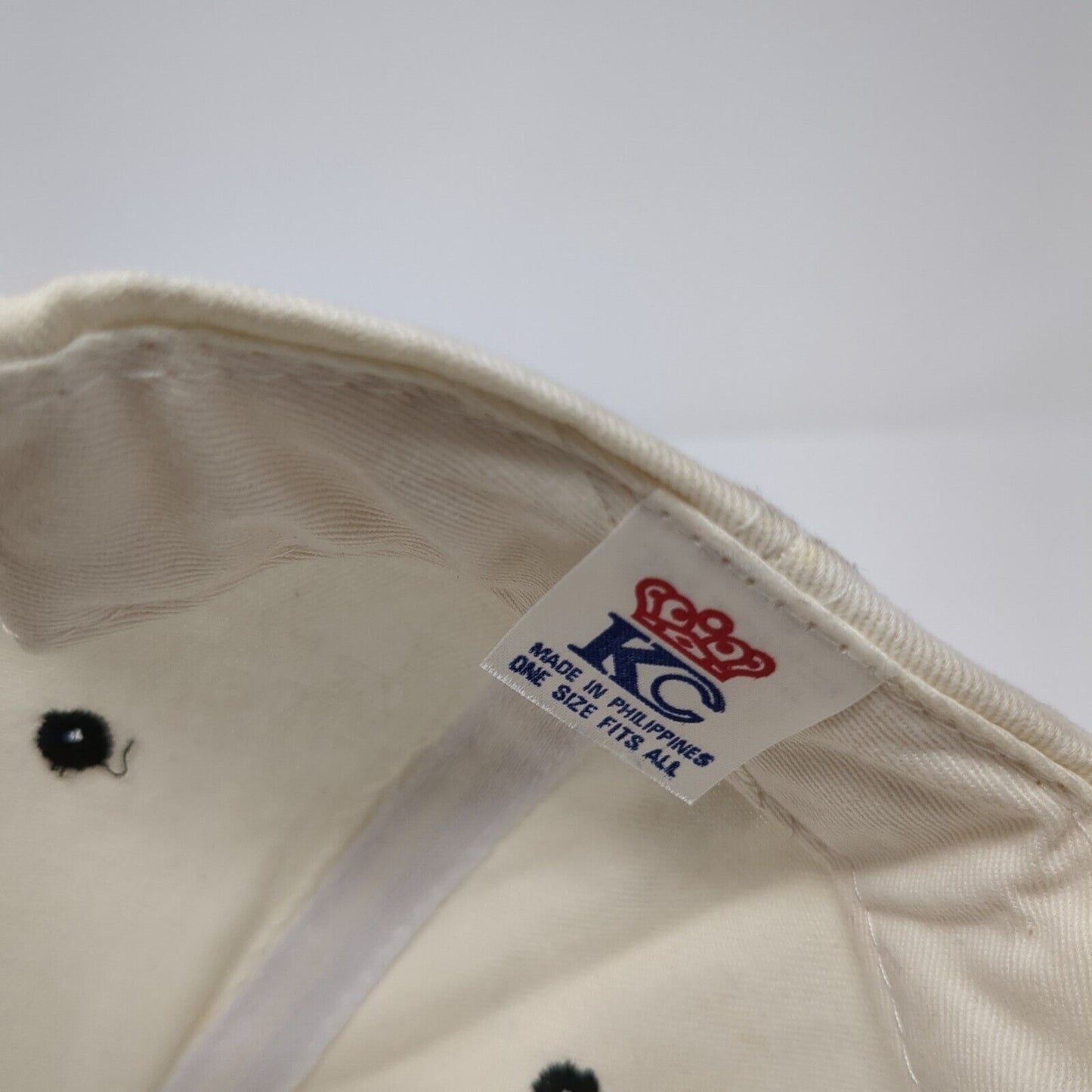 A Piranhas Snapback Hat White One Size Adjustable Colorblock 6 Panel