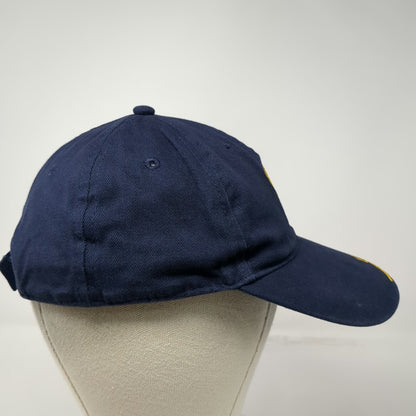 Bassmaster Baseball Cap Blue One Size Embroidered Logo American Flag Fish Hat