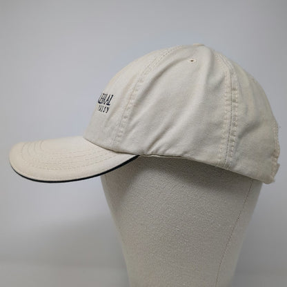 American Dry Goods Baseball Cap Beige Blue One Size Upstate Cerebral Palsy Hat