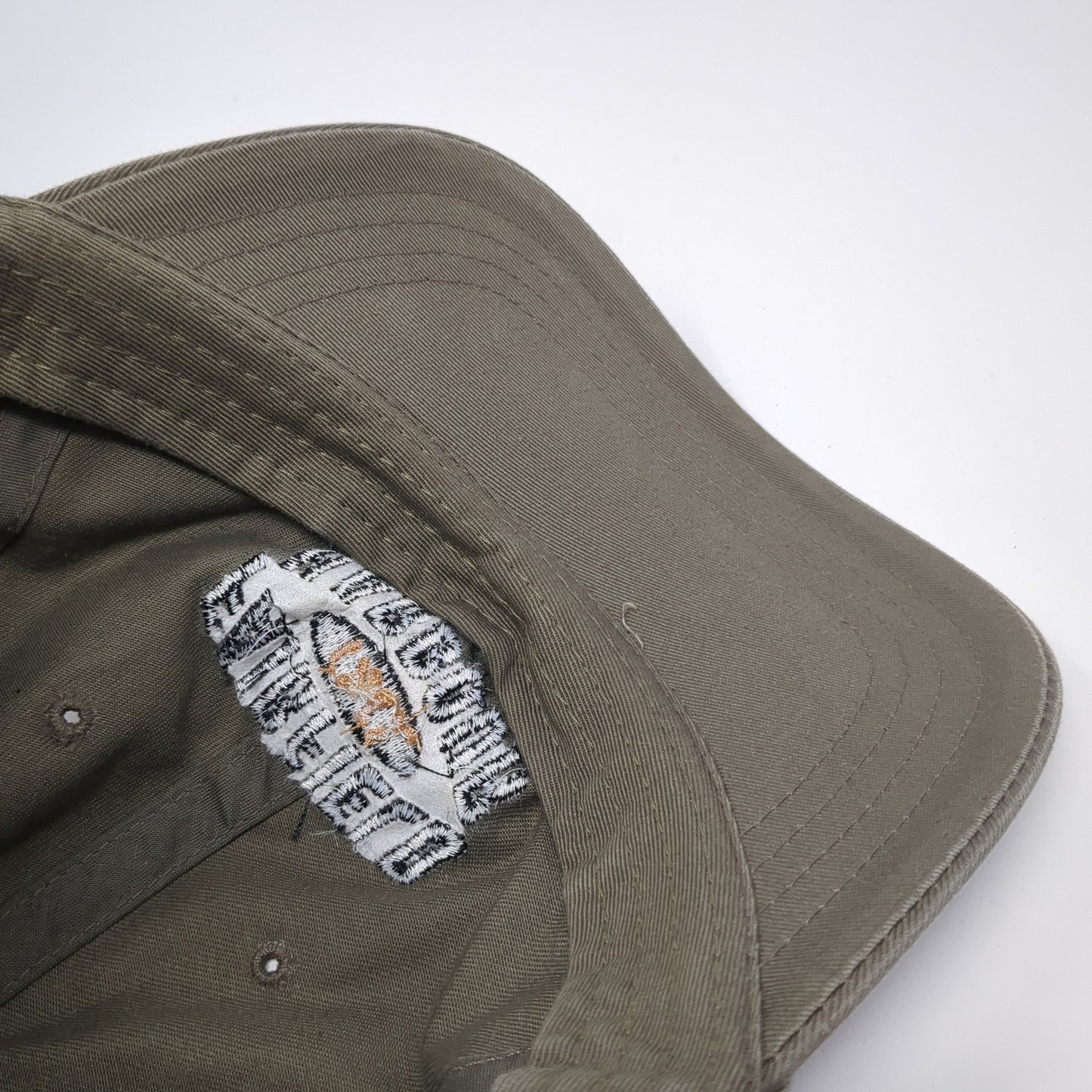 Fairfield Harbour C.C. Slideback Hat Brown One Size Embroidered Ahead