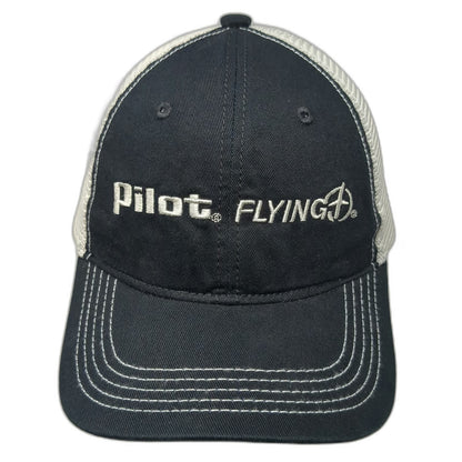 Bacon Pilot Flying J Baseball Cap Black OSFM Mesh Back Trucker Hat Embroidered