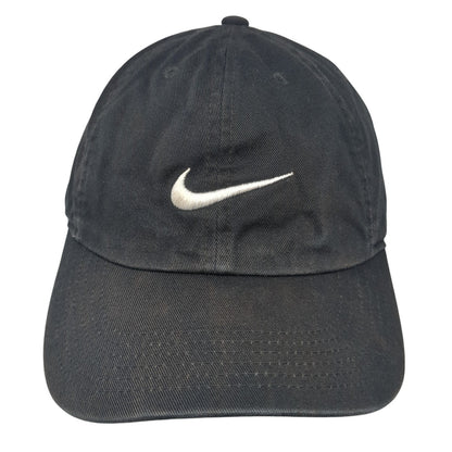 Nike Swoosh Logo Slideback Hat Black One Size Embroidered Heritage86