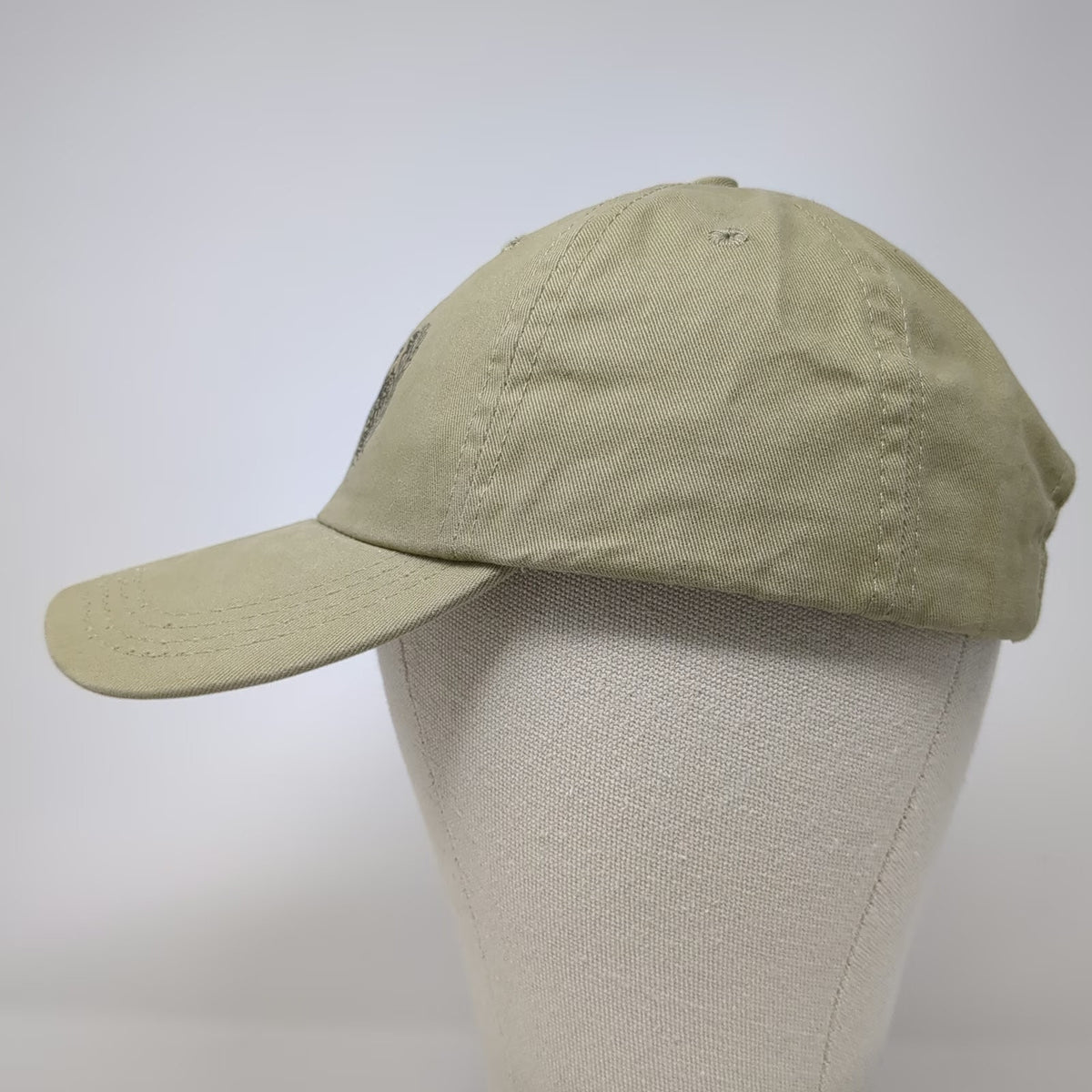 National Guard Eagle Baseball Cap Beige One Size Made in USA Slideback Hat
