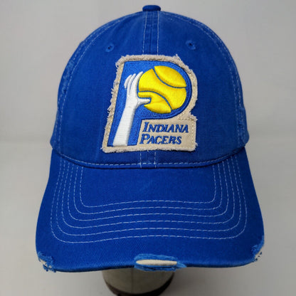 Home Court Men's Strapback Hat Blue OSFM Embroidered Indiana Pacers Logo