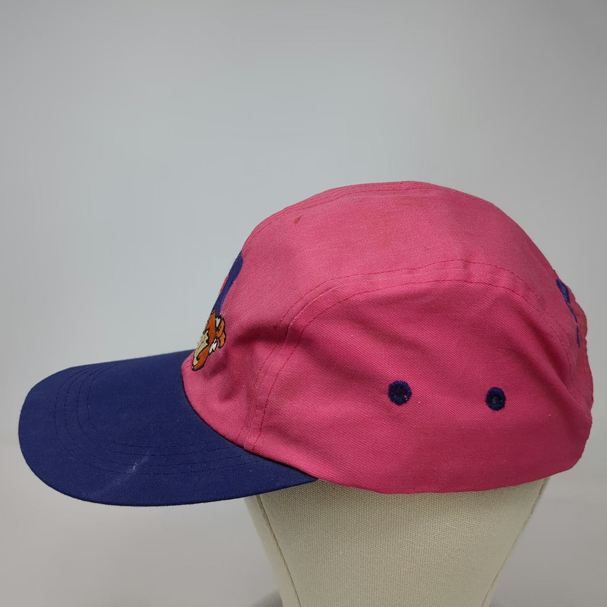 The Flintstones Pebbles Bedrock U Hat Snapback Pink Blue One Size 5 Panel