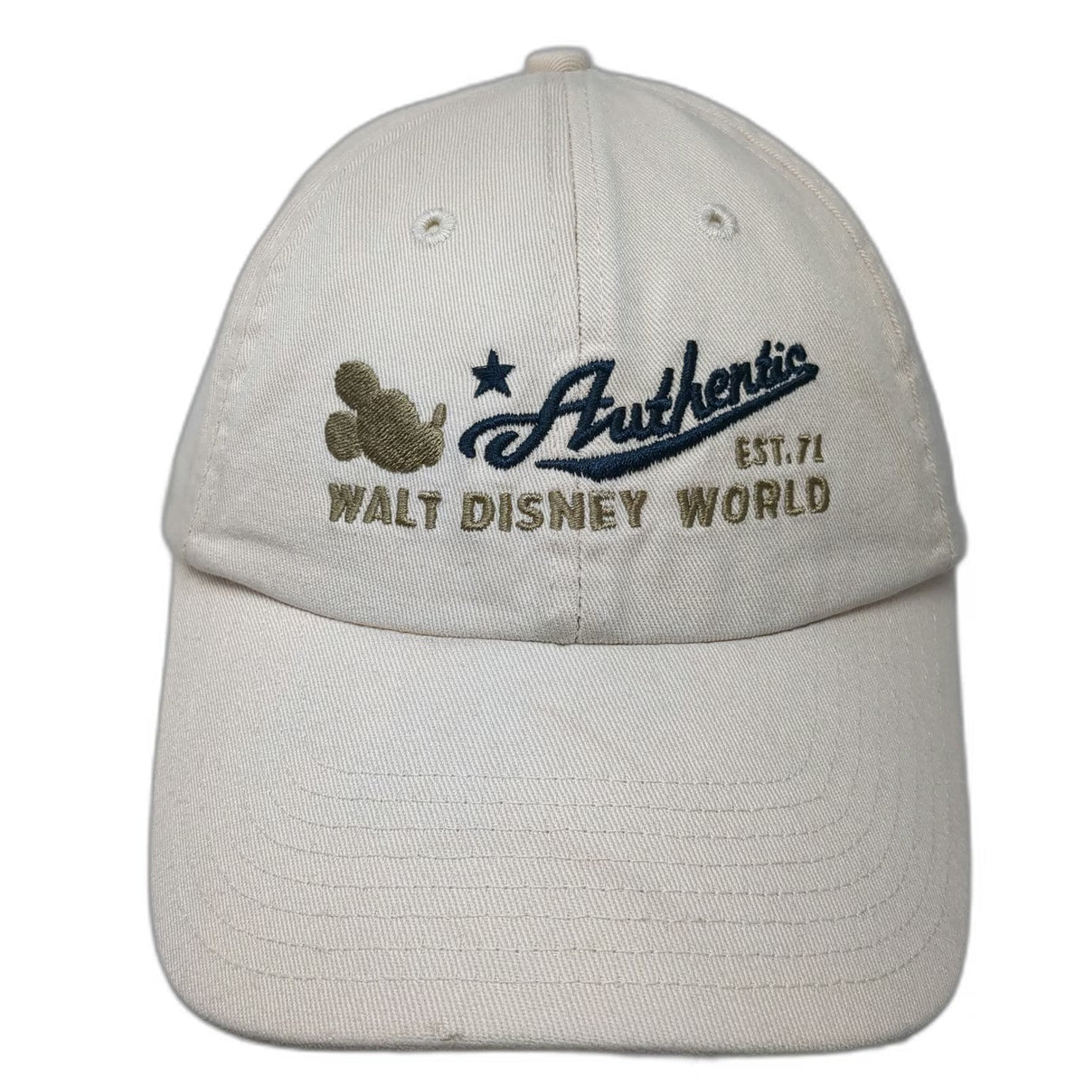 Disney Parks Baseball Cap Beige One Size Walt Disney World Mickey Mouse Hat