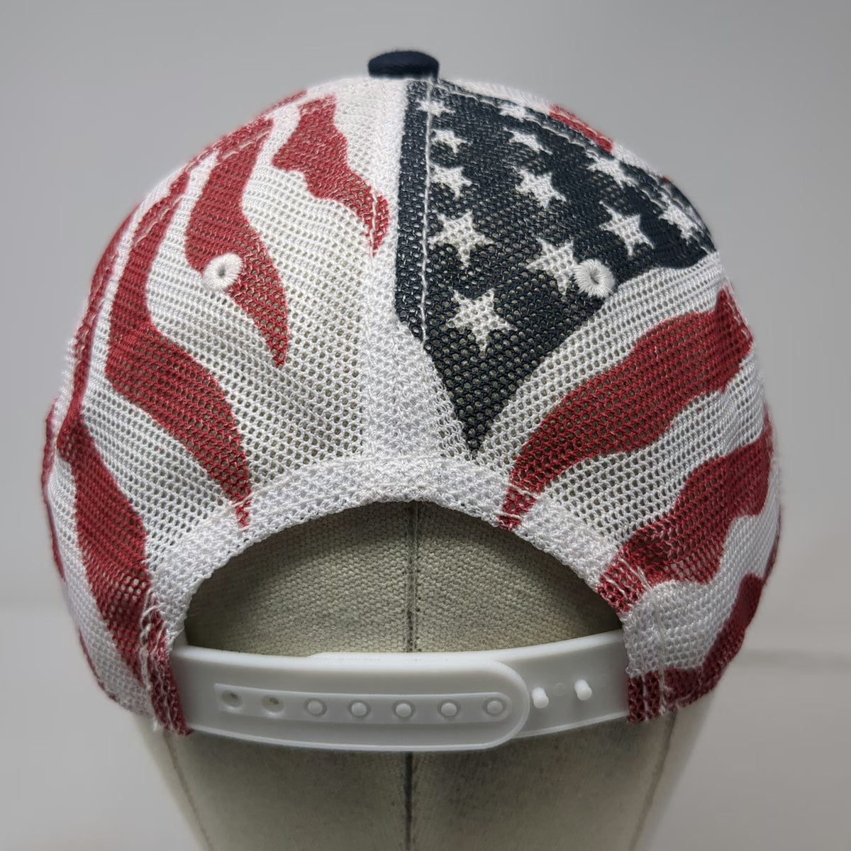 Outdoor Cap General Tire Trucker Hat Blue OSFM American Flag Mesh USA Snapback