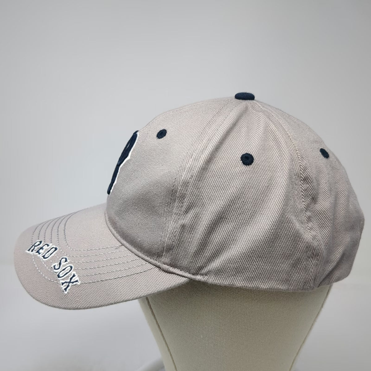 Boston Red Sox MLB Fan Favorite Baseball Cap Gray Blue White One Size Strapback