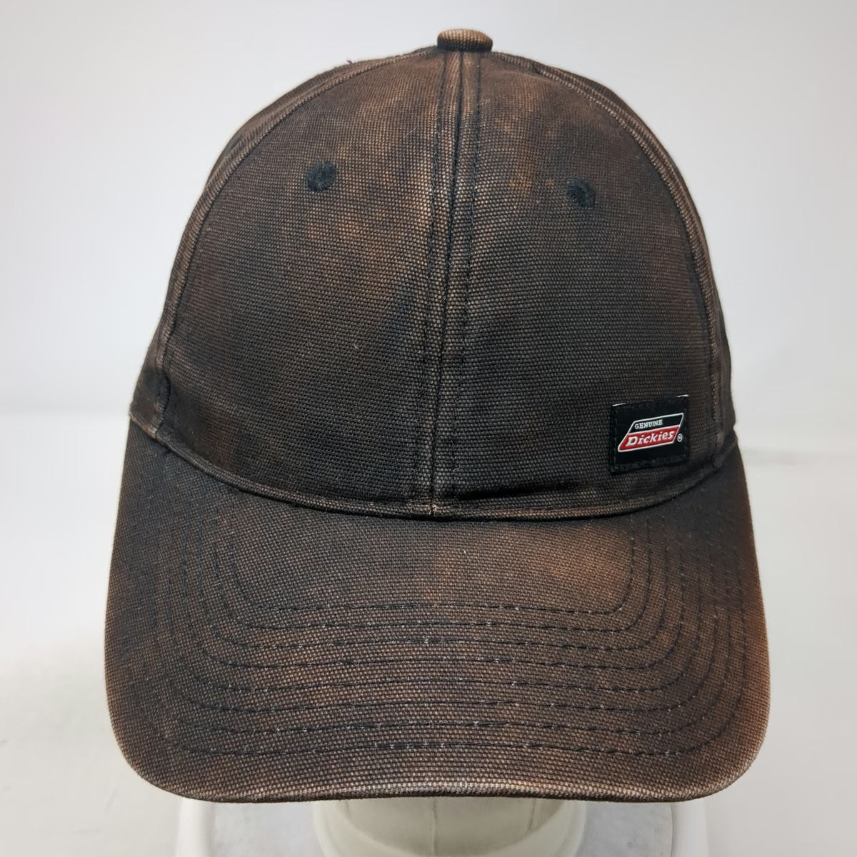 Dickies Snapback Hat Black One Size Logo Patch Workwear Heavy Canvas Cotton Cap