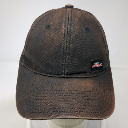 Dickies Snapback Hat Black One Size Logo Patch Workwear Heavy Canvas Cotton Cap