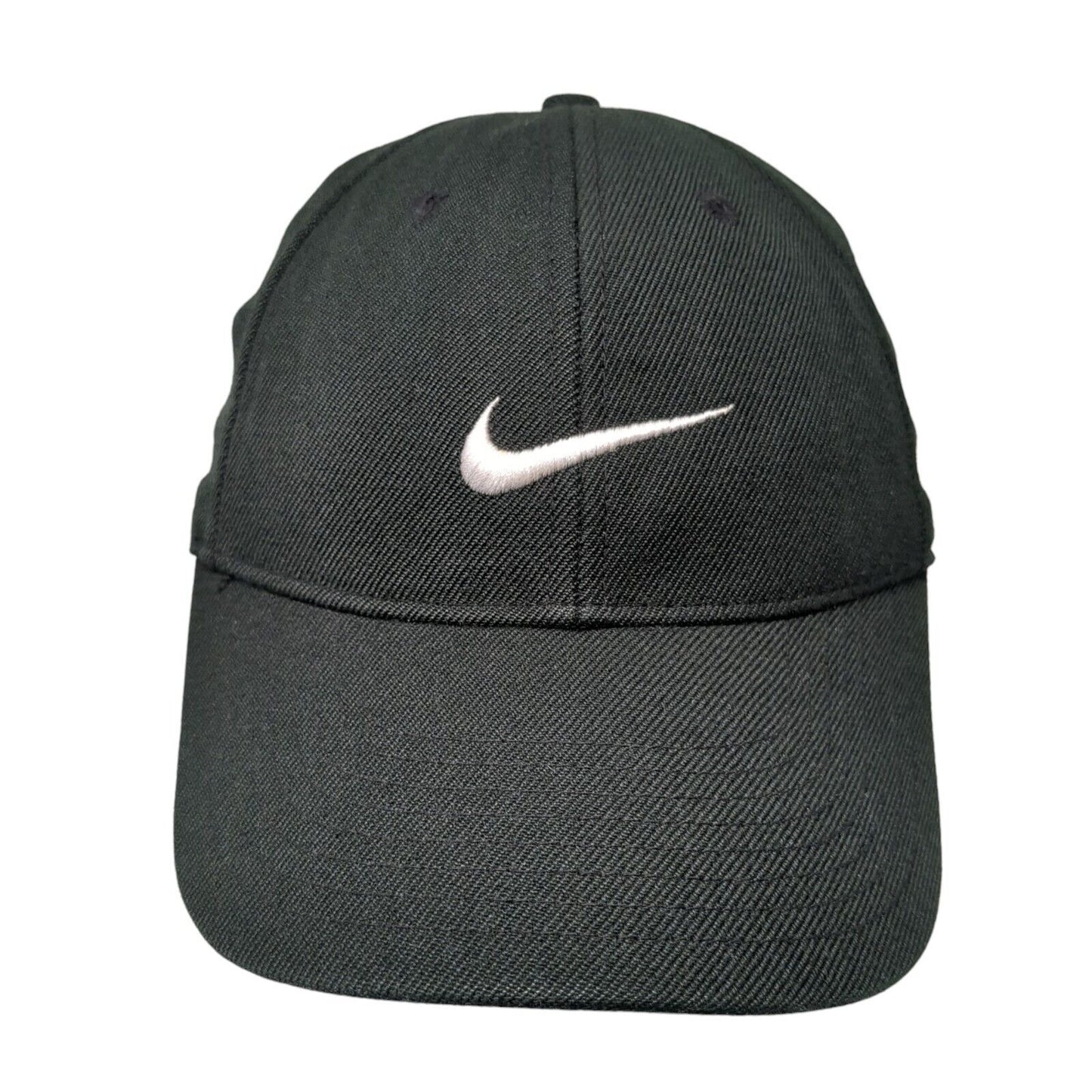 Nike Swoosh Strapback Hat Black One Size Adjustable 6 Panel Just Do It