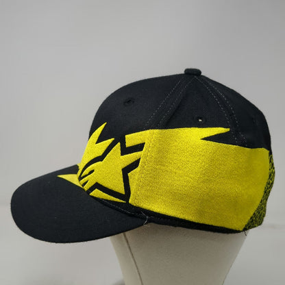 Alpinestars Baseball Cap Black 7 1/4 Fitted Embroidered Logo Flexfit 210 Hat